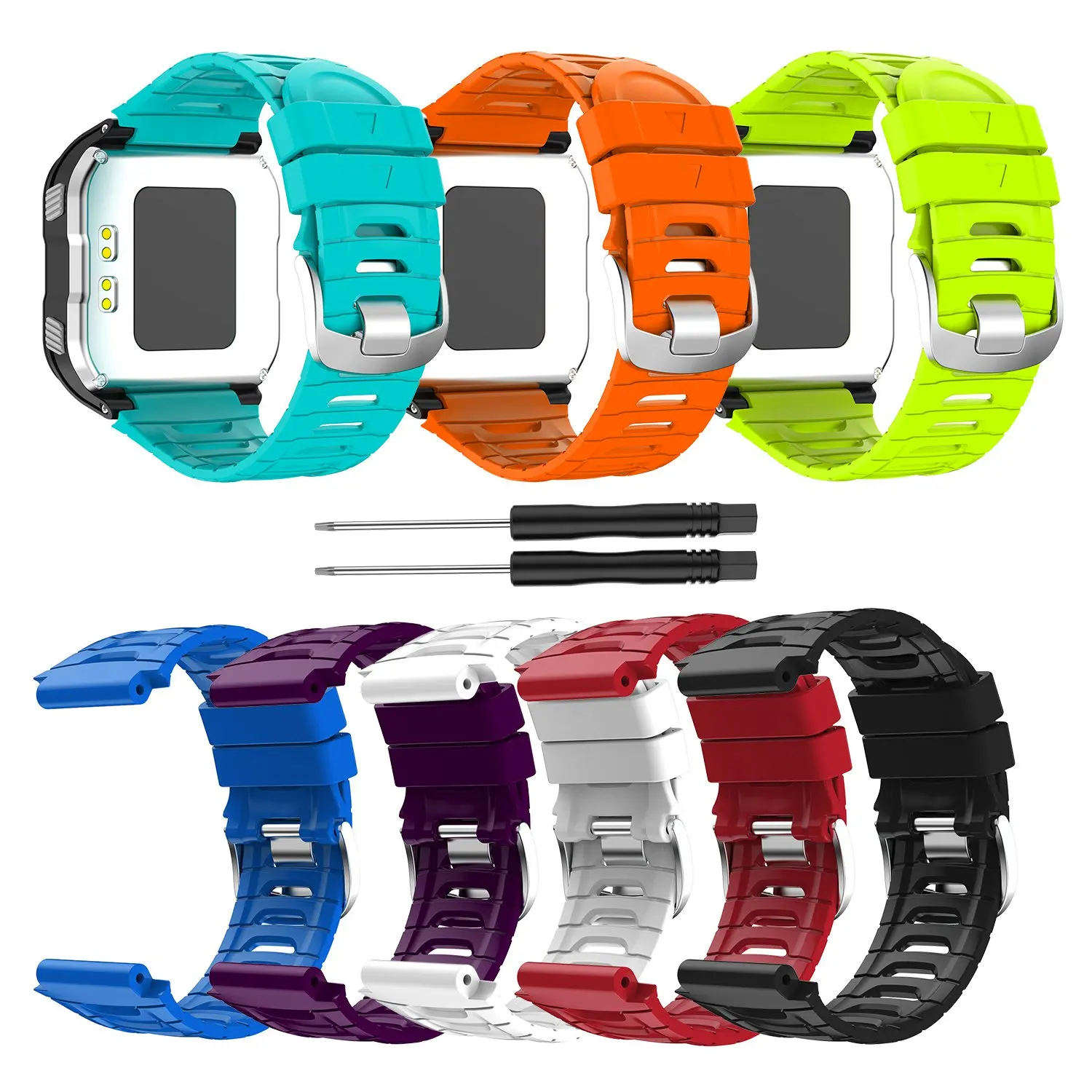 Reemplazo de correa de reloj de silicona M07K-Watch para pulsera Garmin Forerunner 920XT