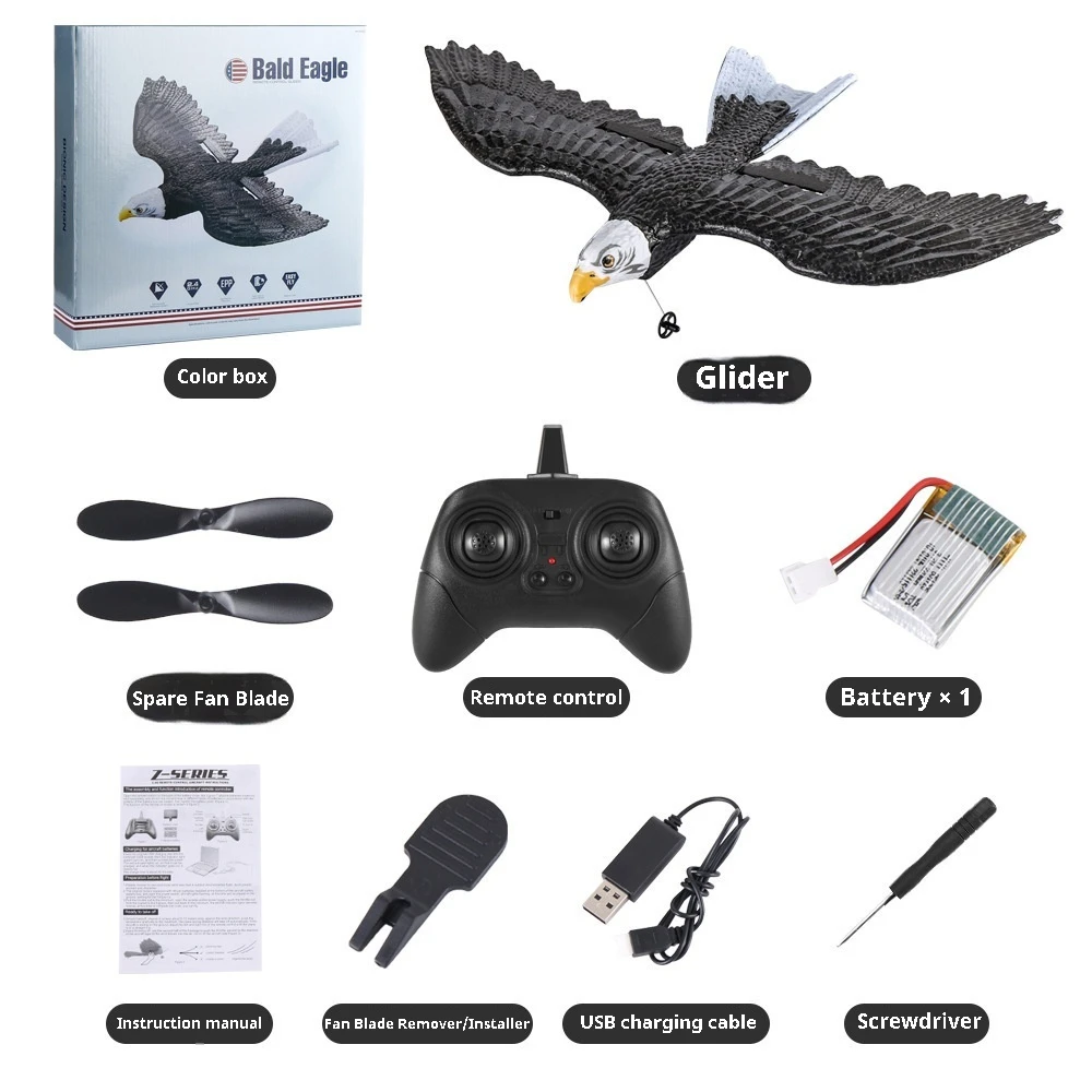 Rc Glider Plane Z59 Electric Epp Foam Fixed Wing Aircraft Remote Control Bird Glider Model Outdoor Toy For Kids Beginners