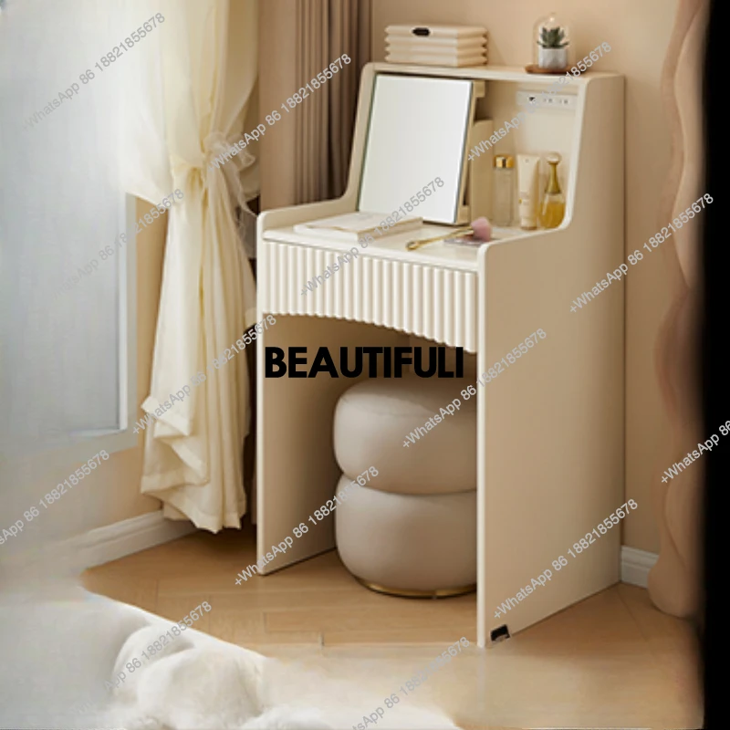 

Nordic Corner White Dresser Integrated Modern Minimalist French Corner Vanity Modern Small Display Penteadeira Bedroom Furniture