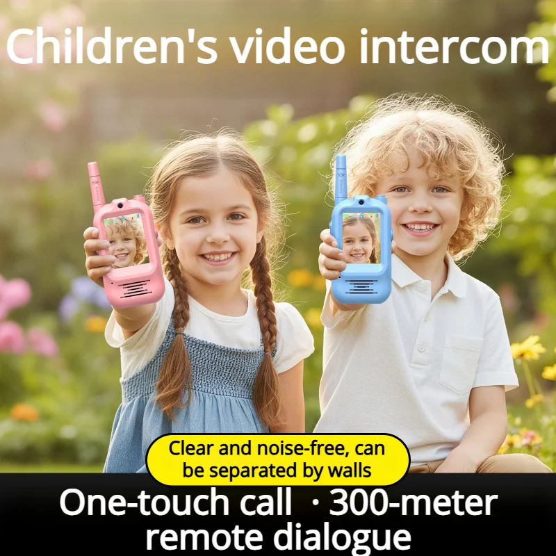 Kids Video Walkie Talkie One-Click HD Call Intercom Birthday Gift For Kids Intercom For Indoor Play Camping And Hiking
