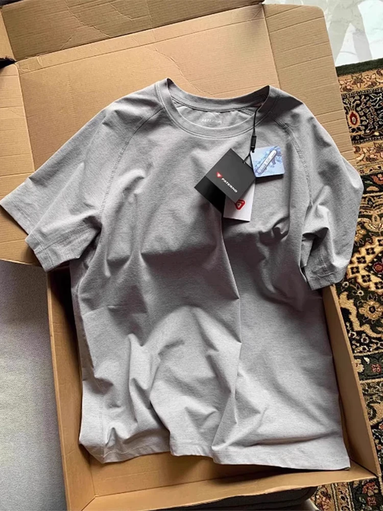 Men's Lightweight Quick-Dry Short-Sleeve T-Shirt Breathable Sunscreen Outdoor Cycling Training Top Half Sleeve round Neck Tee
