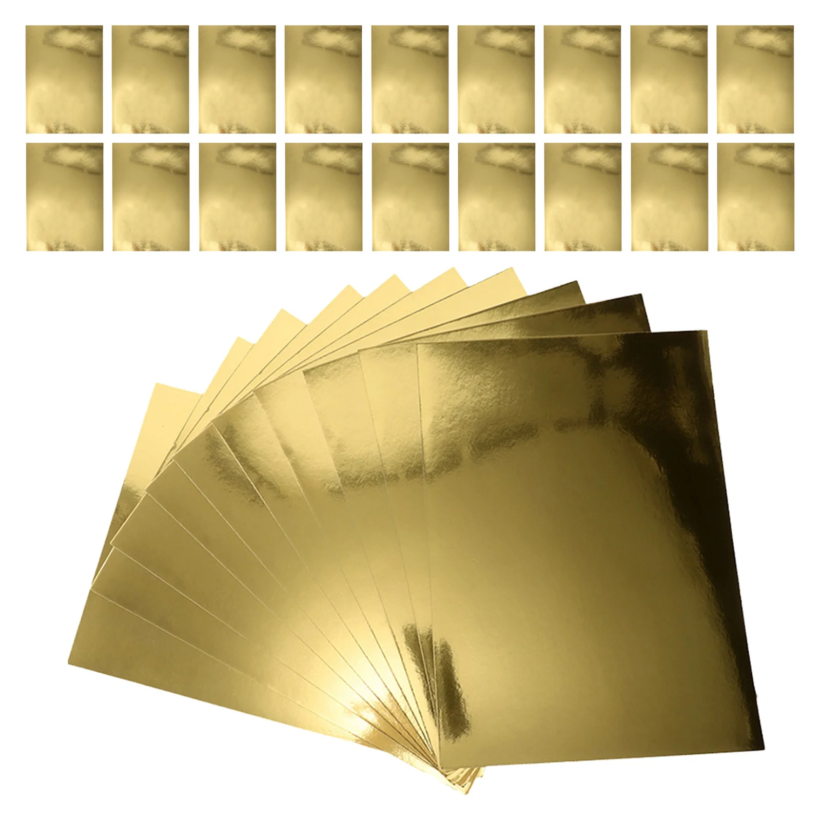 70 قطعة بطاقات مرآة ذهبية ورق معدني الملمس A5 ورقة DIY بها بنفسك ورقة الحرف بطاقة صنع لوازم سكرابوكينغ