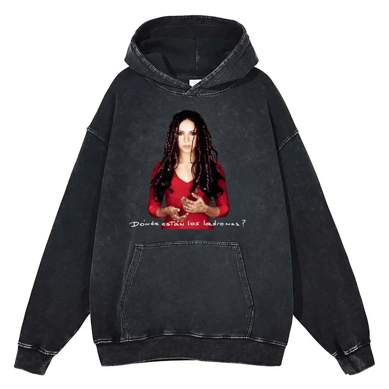 

Hip Hop Singer Shakira Graphic Hoodies Gothic Harajuku Female Sweatshirt Cotton Oversize Winter Vintage Aesthetic Pullover