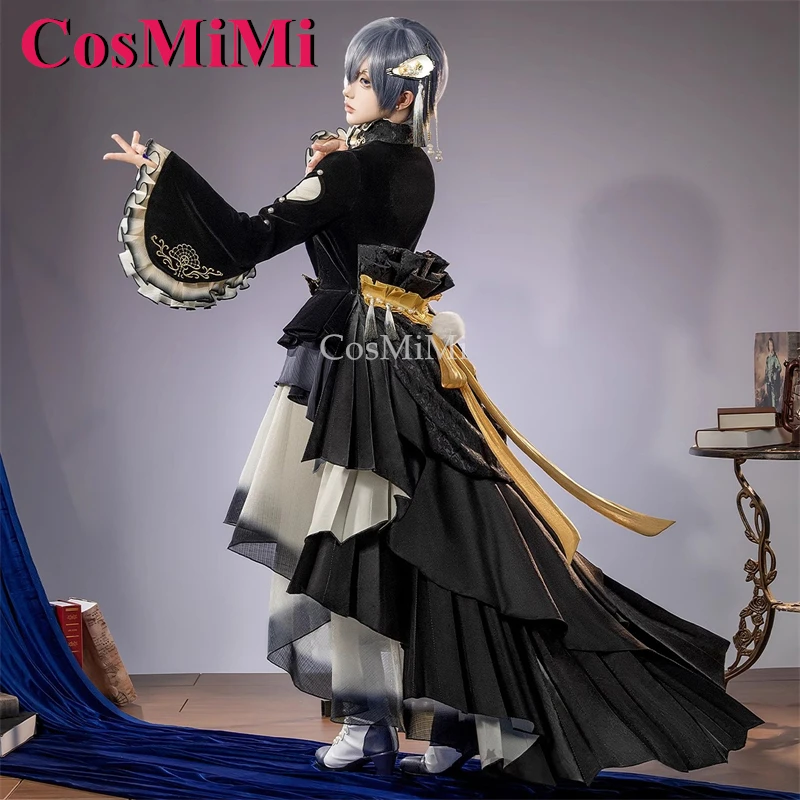 CosMiMi Anime Black Butler Ciel Phantomhive disfraz de Cosplay piel de ostra fresca traje atractivo carnaval fiesta ropa de juego de rol