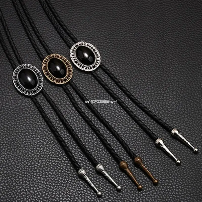 Bolo Tie for Men Parts Cowboy Western Cowgirl Alloy Sweater Shirt Decors Necktie Dropship