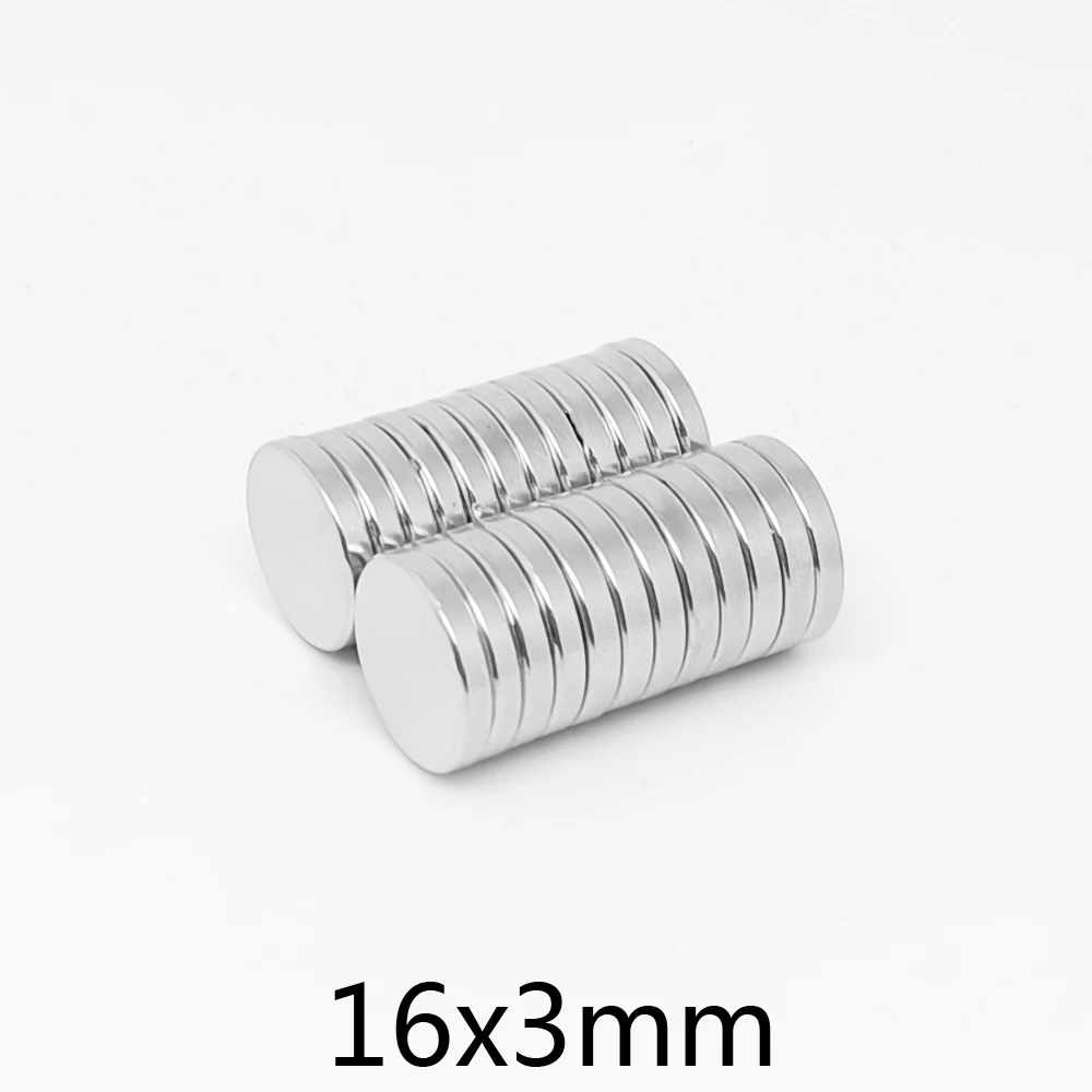 5/10/20/50/100/150PCS 16x3 mm Strong Round Magnets N35 Rare Earth Neodymium Magnet Disc 16x3mm Permanent Magnet Strong 16*3