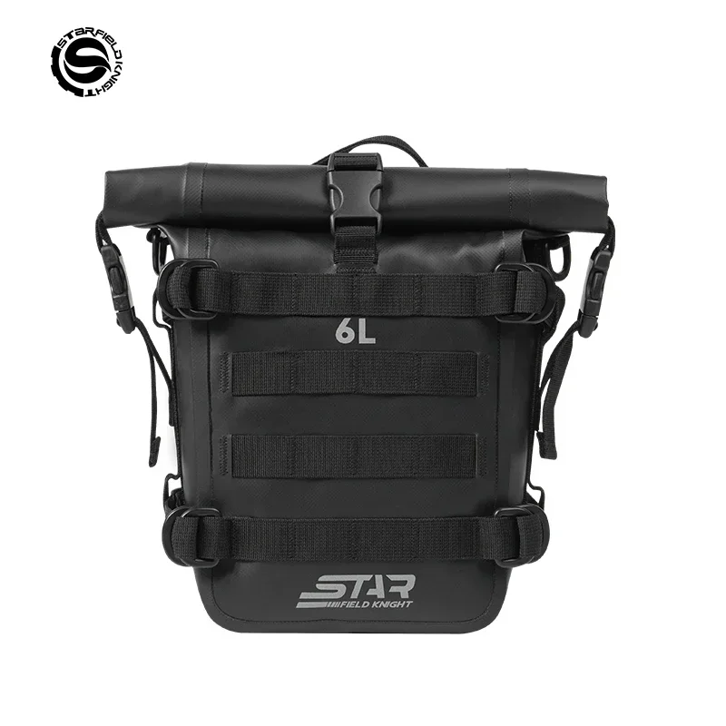 

6L Motorcycle Multi-functional Bumper Bag Waterproof Side Bag Motorcycle Hanging Bag Quick Disassembly Reflective At Night