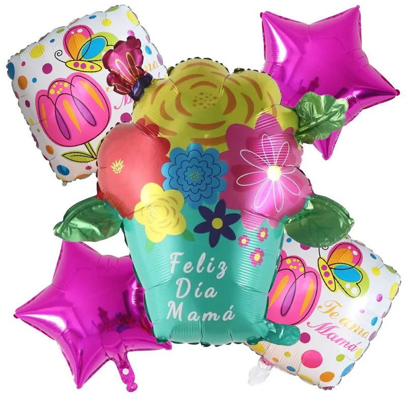 1 مجموعة الإسبانية عيد الأب سعيد احباط بالونات الهيليوم الإنجليزية أفضل أبي الكأس الأم الطرف الديكور الهواء Globos لوازم هدية