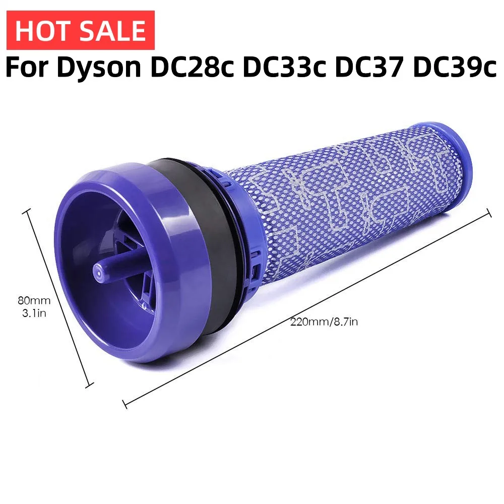 Washable Pre-Filter Air Filters For Dyson DC28c DC33c DC37 DC39c DC41c DC53 Vacuum Cleaner Spare Parts Accessories