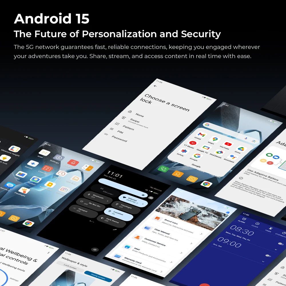 Oukitel WP200 Pro AI Rugged Phone MTK Dimensity 8200 5G 24GB+1TB 108MP Camera 6.7"AMOLED 120Hz Screen Android 15 Smartphone