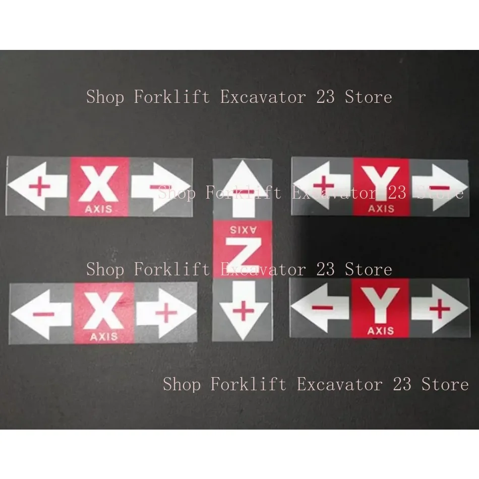 1PC Caution Sign Engraving Machine Safety Sign PVC Label X/Y/Z Axis Sticker 1325 Signage CNC Switch Emergency Stop Paste Tags
