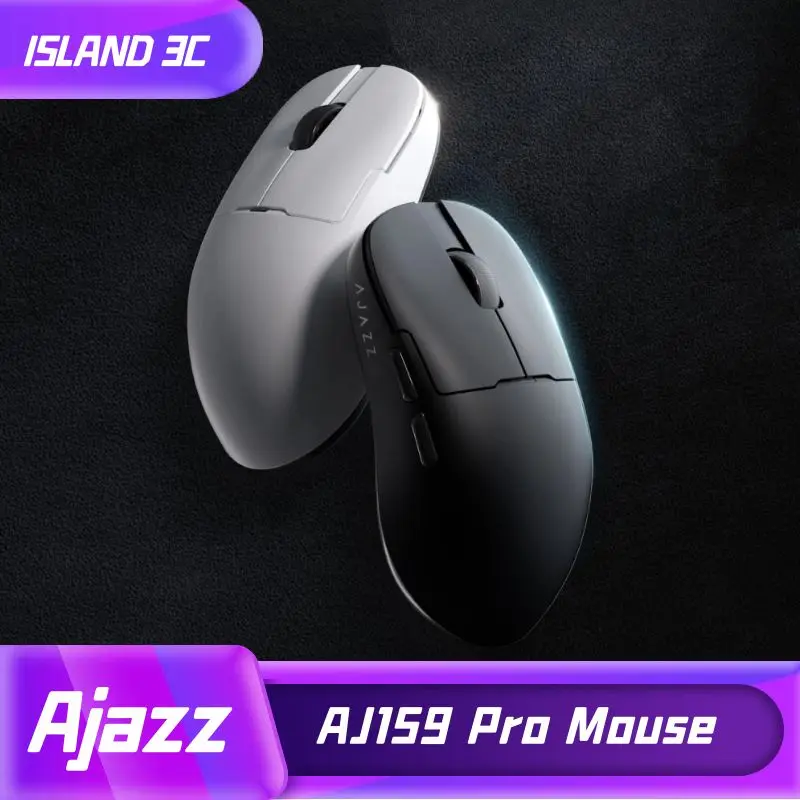 Jimitu X AJAZZ AJ159Pro Gaming Mouse Lightweight Mouse BT/2.4G/Wired Tri-Mode With Magnetic Charging Dock PAW3395 Sensor 26KDPI