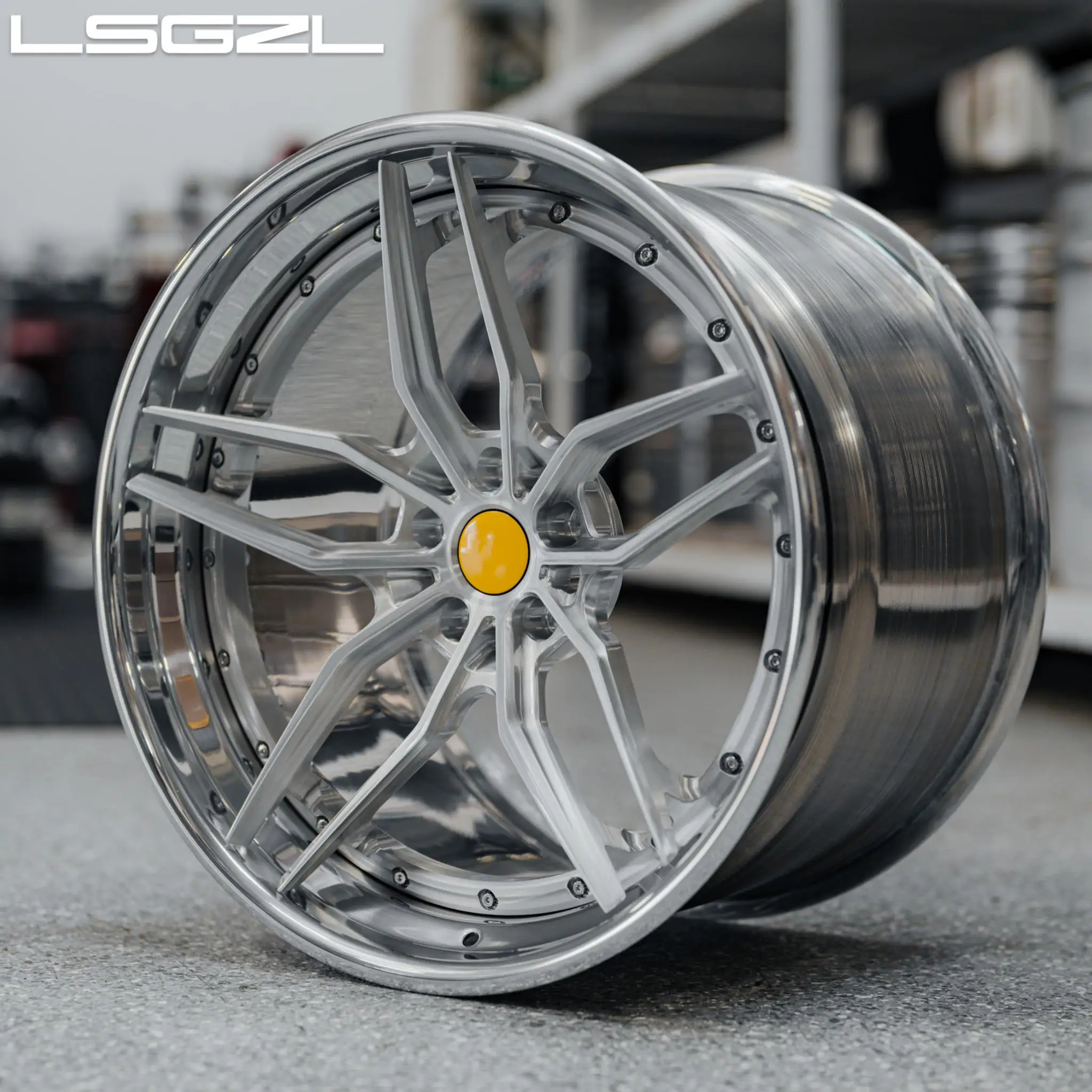 Llanta de rueda de 21 pulgadas de aleación forjada de 3 piezas para Ferrari F430 monobloque 5x130 5x114,3 5x120 Deep Dish 5x127 ruedas