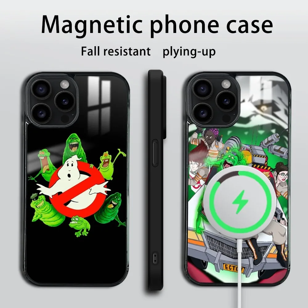 Movie-G-GhosTBusters Phone Case For iPhone 16 15 14 13 12 11 Pro Max Plus Mini Mirror Wireless magnetic case