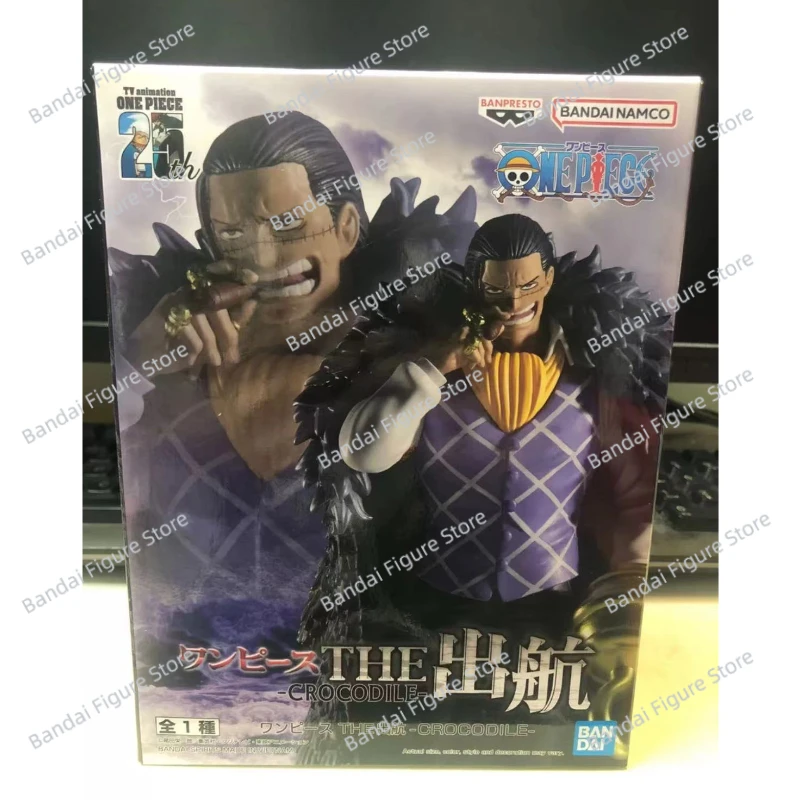 In Stock Bandai BANPRESTO THE Voyage One Piece Sir Crocodile Anime Action Figure Toy Gift Model Collection Hobby