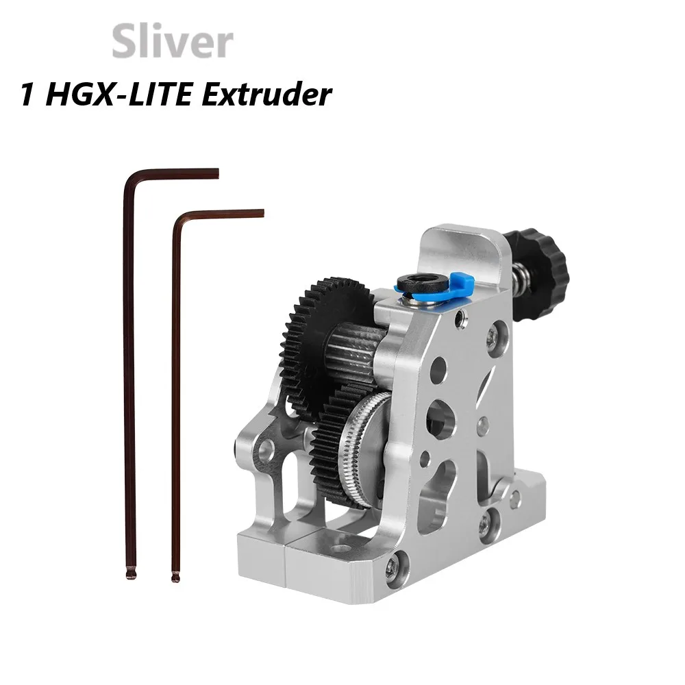 HGX LITE Extruder Dual Gear Extruder Hartstahl Untersetzungsgetriebe Hochgeschwindigkeitsmotor 3D-Druckerteile für CR10 CR 10S Ender3 V2 VORON