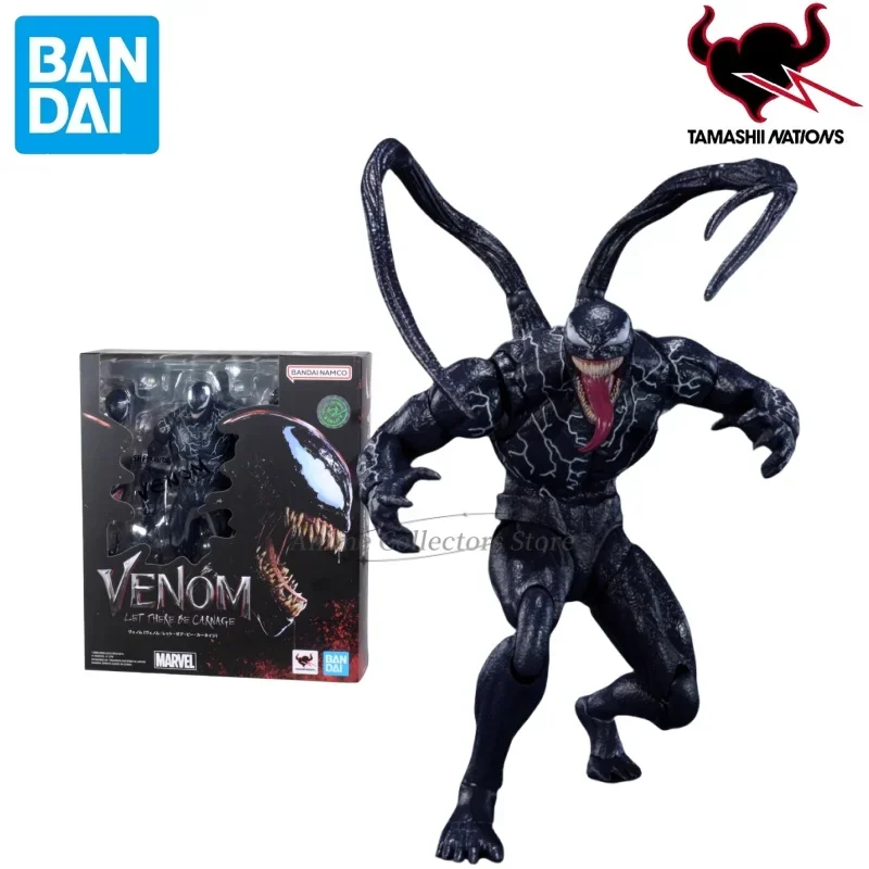 Spot Bandai S.H.Figuarts MARVEL Venom THERE BE CARNAGE Anime Character Model Toy Action Figure Collection Doll PVC Gift