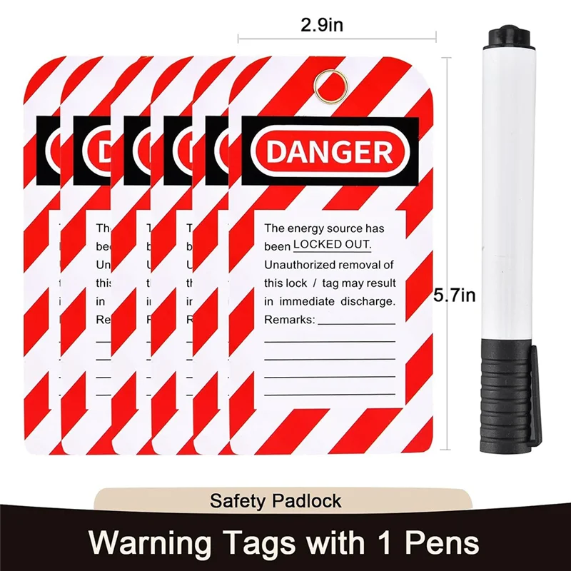 IDUD Lockout Tagout Kit, Lock Out Tag Out Kits Electrical, Group Lockout Hasps, Loto-Tags, Lock Out Tag Out Vorhängeschloss