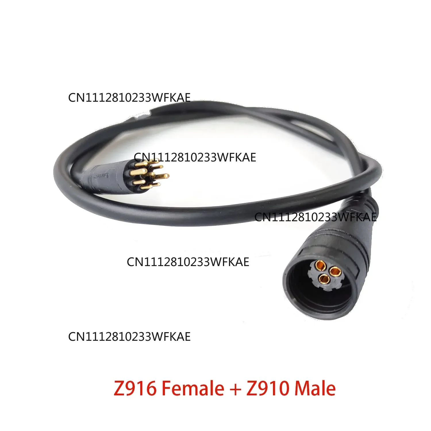 Electric Bike Motor Cable Julet Z916 Female/Male with  Z910 Male/Female 9 pin Extension cable for BAFANG waterproof connector