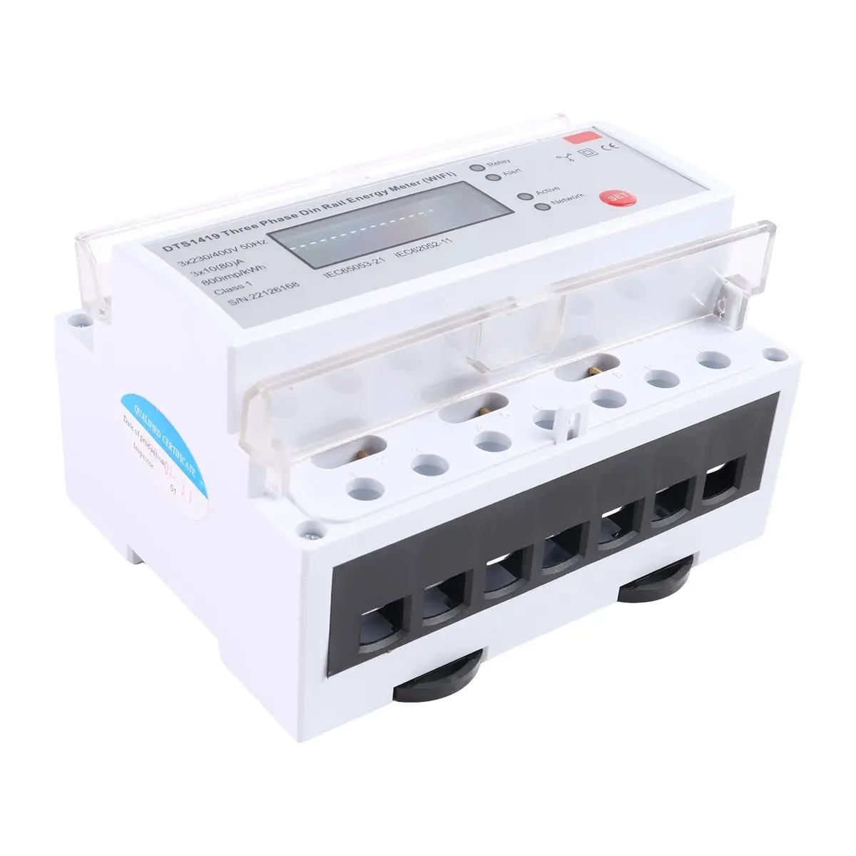 T35C Smart Electricity Meter WIFI Remote Prepaid Electricity Meter Multifunctional 3-Phase Rail Type Home Rlectricity Meter