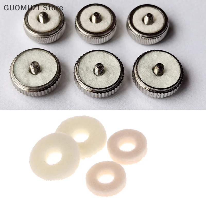 10 Stuks Orgel Sleutel Vilt Ringen Pads Voor Blaasinstrumenten Reparatie Vervangende Onderdelen Muziekwinkel Supply Accessoires
