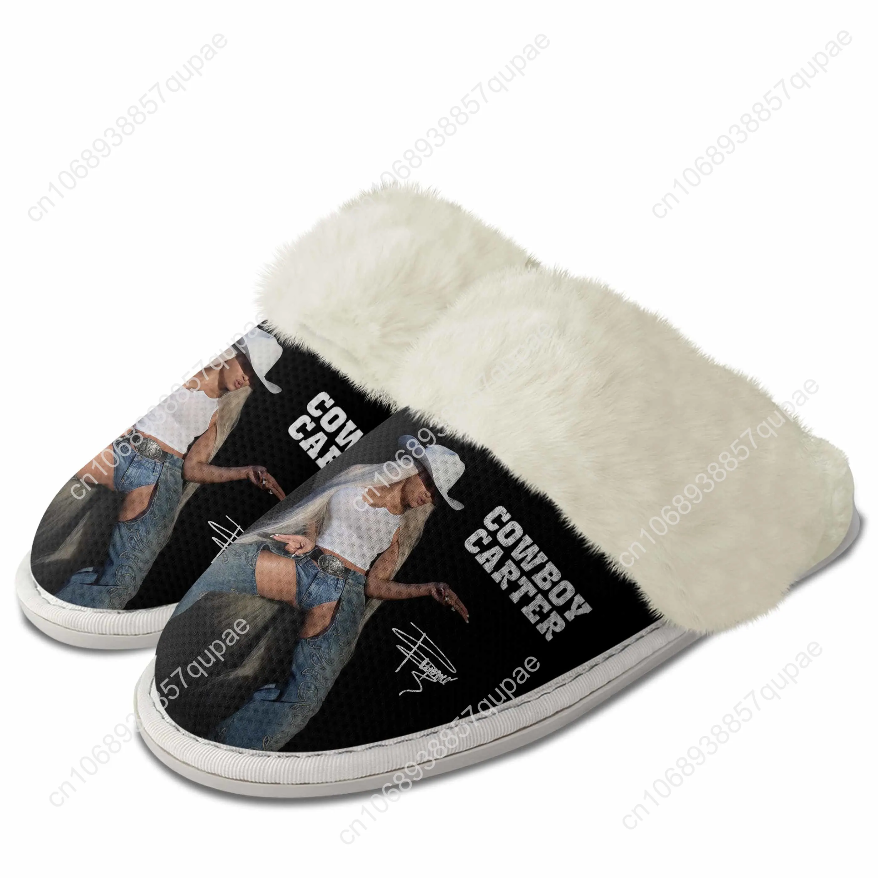 

Beyonce Slippers Keep Warm Shoes Rock Cowboy Carter Mens Womens Breathable Home Cotton Thermal Lightweight Slipper