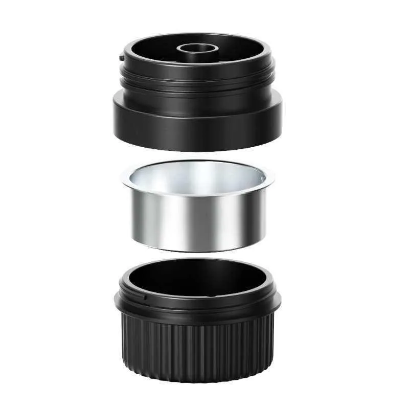 Portable coffee machine accessories capsule 51mm standard powder bowl powder compartment large capsule compartment small