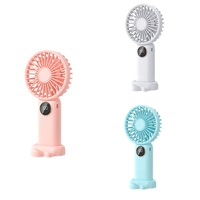 V12 Handheld Fan With Stand Base 5-Speed Mini Portable Multifunction Convenient Office For Students Adults Fan