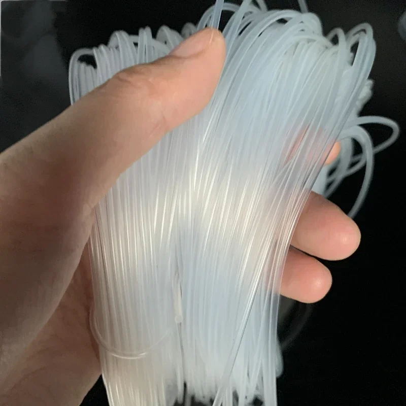 100 Meter 0.3mm 0.5mm 1mm 1.5mm 2mm 3mm ID Food Grade Transparent Rubber Hose Micro Flexible Soft Silicone Tube Pipe Aquarium