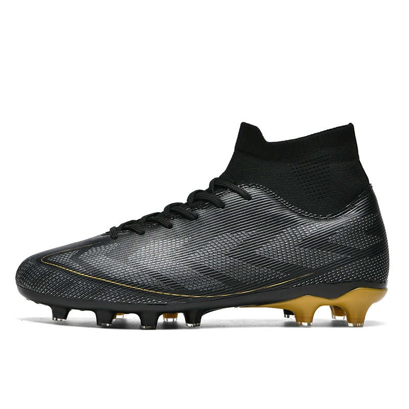Mens Professional Football Boots Long Spikes/Turf FG/TF Soccer Shoes Society Cleats Fusat Sports Grass Sneakers for Teenagers