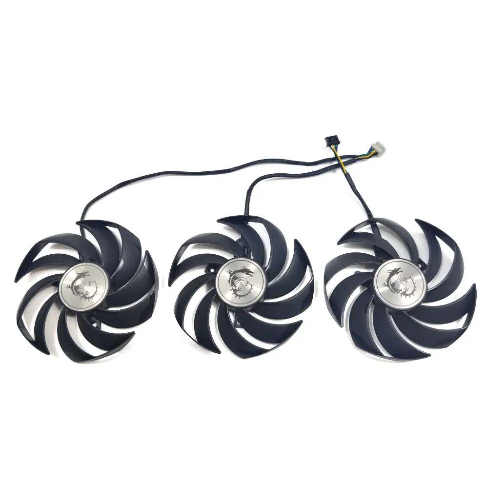 NEW RX 6800XT GAMING X TRIO GPU Fan，For MSI RTX 3060 3060TI 3070 3070TI 3080 3080TI 3090 GAMING TRIO Graphics card cooling fan