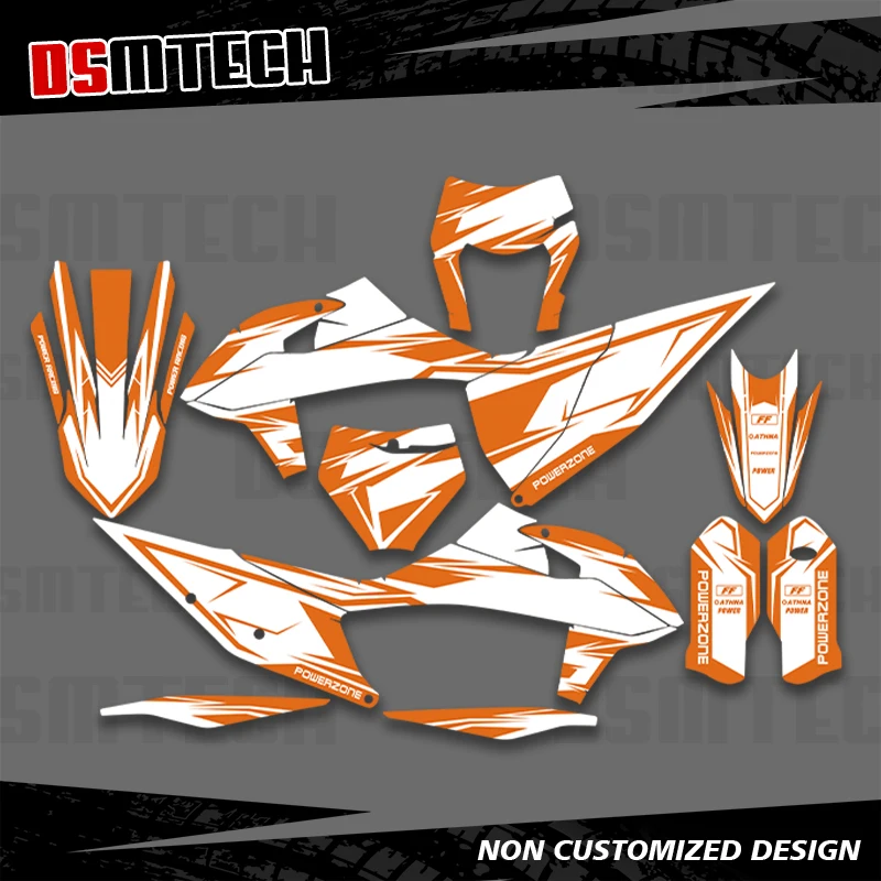 

DSMTECH для KTM SX SXF XC XCF 250 300 350 450 2019 2020 2021 2022 EXC EXCF XCW 2020 2021 2022 2023 Графические наклейки Наклейки 007