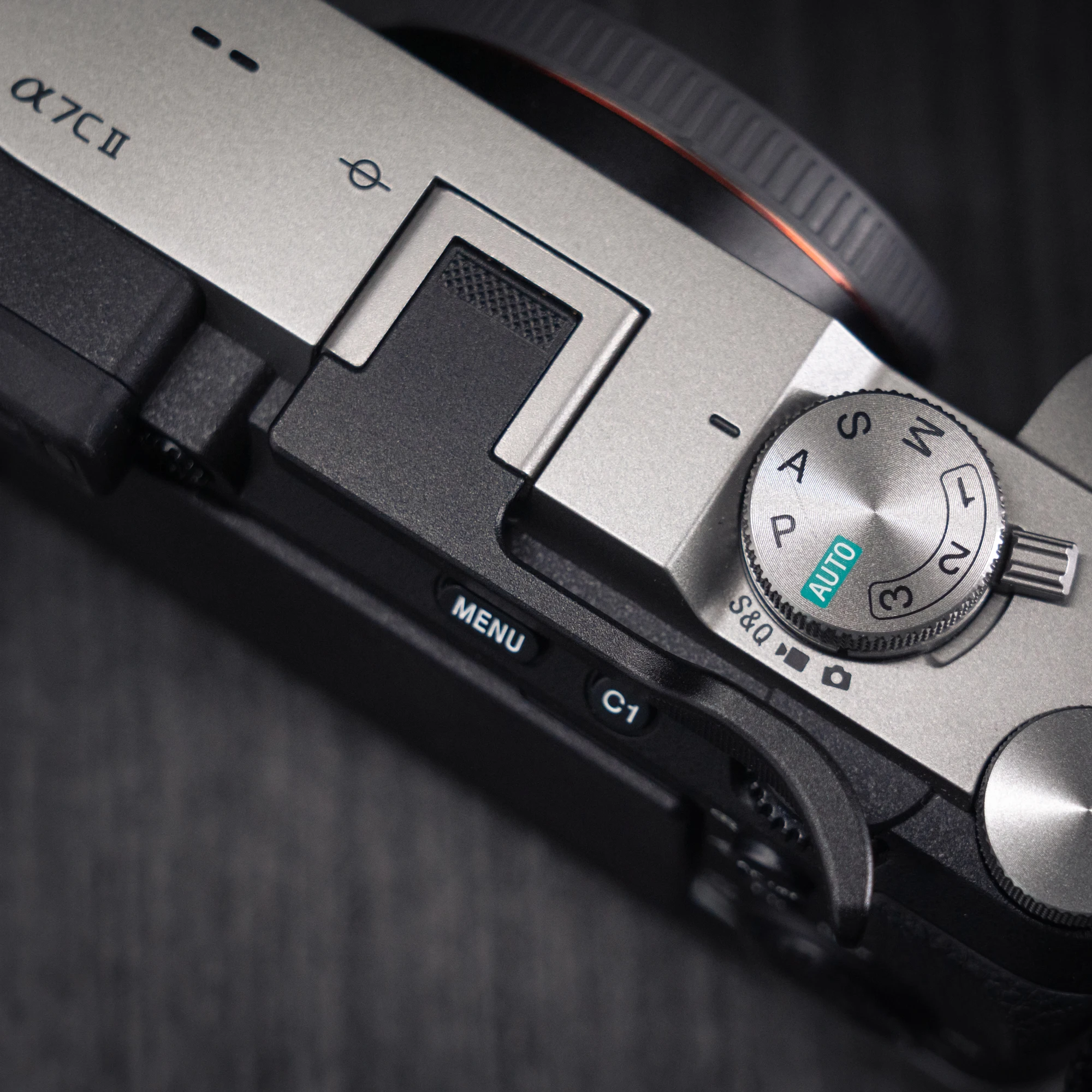 Aluminium Metall Blitzschuh Daumen-Up Blitzschuh Daumen-Up Grip für Sony A7C2 A7CR A7C Kamera Handgriff – Detail 14
