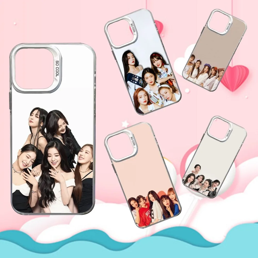 

Kpop R-Red V-Velvet Phone Case For iPhone 16,15,14,13,12,11,Mini,Pro,SE,MAX White Matte Shockproof Cover