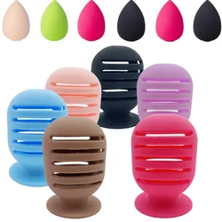 Makeup Sponge Holder Eco-Friendly Silicone Multihole Beauty Storage Case Travel Protable Cosmetic Puff Blender Holder Box 2Style