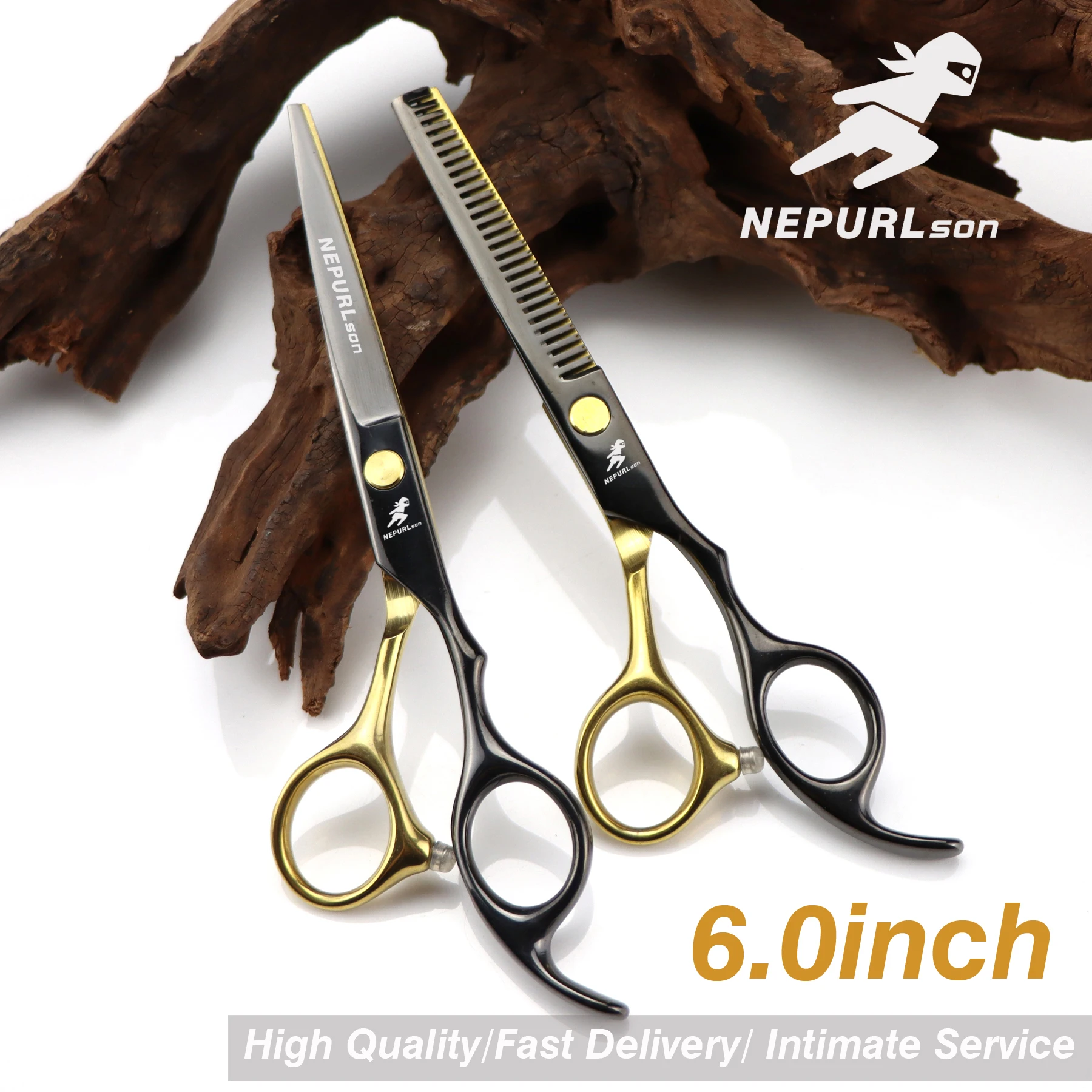 

Hair Scissors 5.5 6.0 Professional Hairdressing Scissors Thinning Barber Scissor Set Hair Cutting Scissors 440C Japan Steel