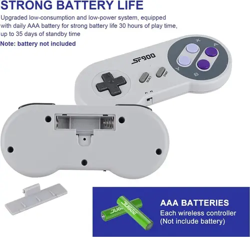 Imagen 2 del producto Consola de juegos Retro SF900, mando Dual inalámbrico, consola de videojuegos con salida HD, 5000 juegos clásicos, regalos para niños
