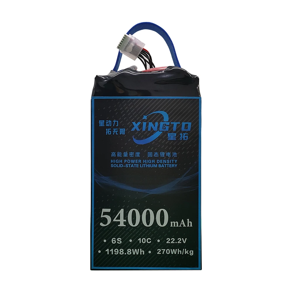 Lion Pack solid state Battery 6S 22.2V 54000mAh 10C With AS150 AS150U XT90 for Industrial