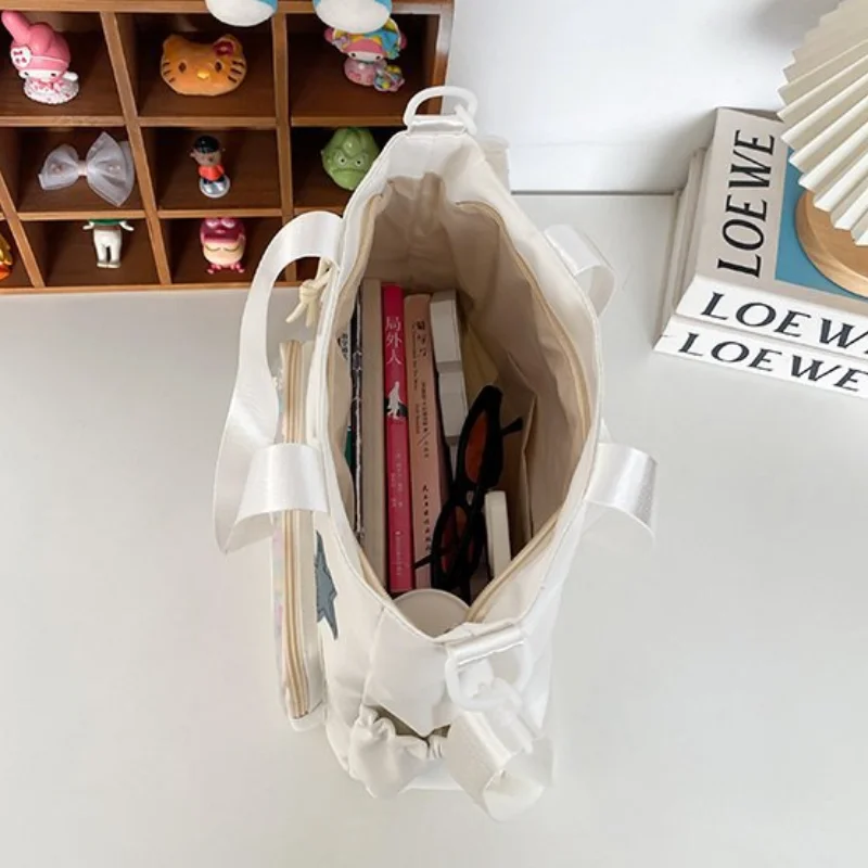 Koreanische Art Stern Muster Umhängetasche Jugend Griff Tasche Abzeichen Postkarte Anzeige itabag Student Tote Umhängetasche