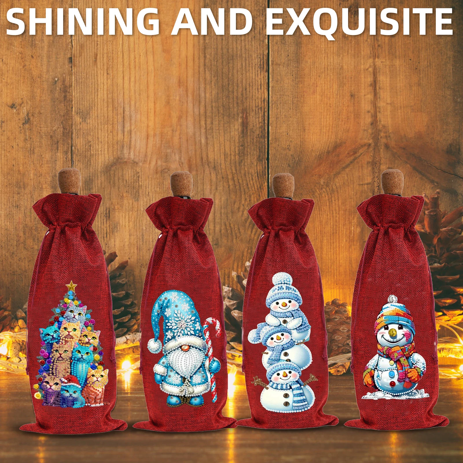 4 adet Noel DIY 5D Elmas Boyam - Xmas Resin Art incelemesi ve fiyatı