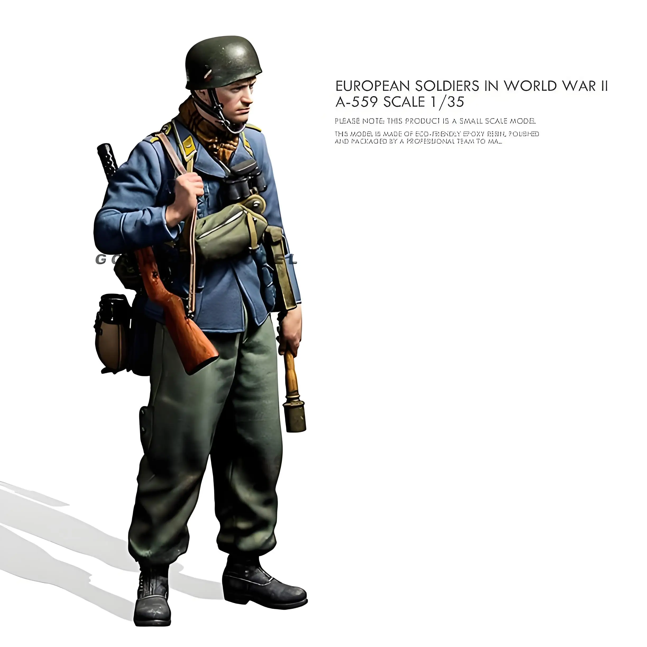 1/35 Resin Figure Model Kit European Soldiers in World WAR IIA-558 Scale Resin Model GK Unassembled and Unpainted