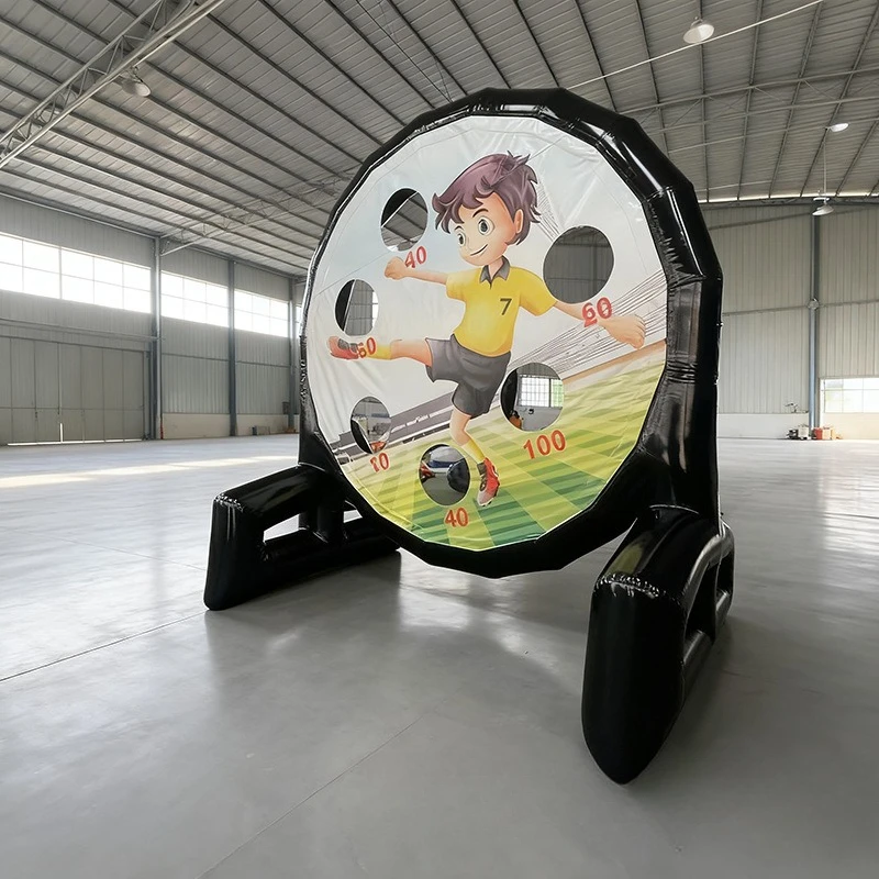 

Games props, inflatable football goals, dart boards, game equipment