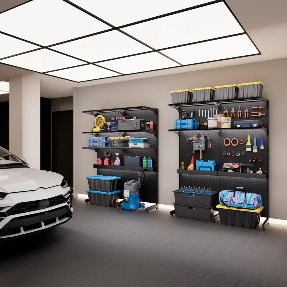 وحدة Pegboard الدائمة القابلة للتخصيص مع صندوق تخزين وتغطية Pegboard الشاملة