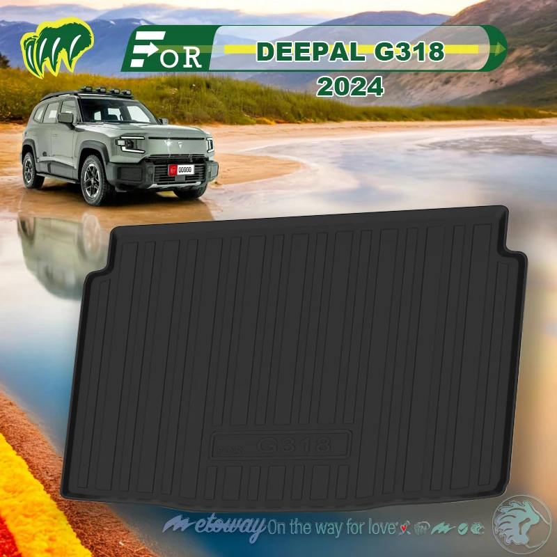 

For Changan DEEPAL G318 2024 Custom Fit Car Trunk Mat All Season Black Cargo Mat 3D Shaped Laser Measured Trunk Liners