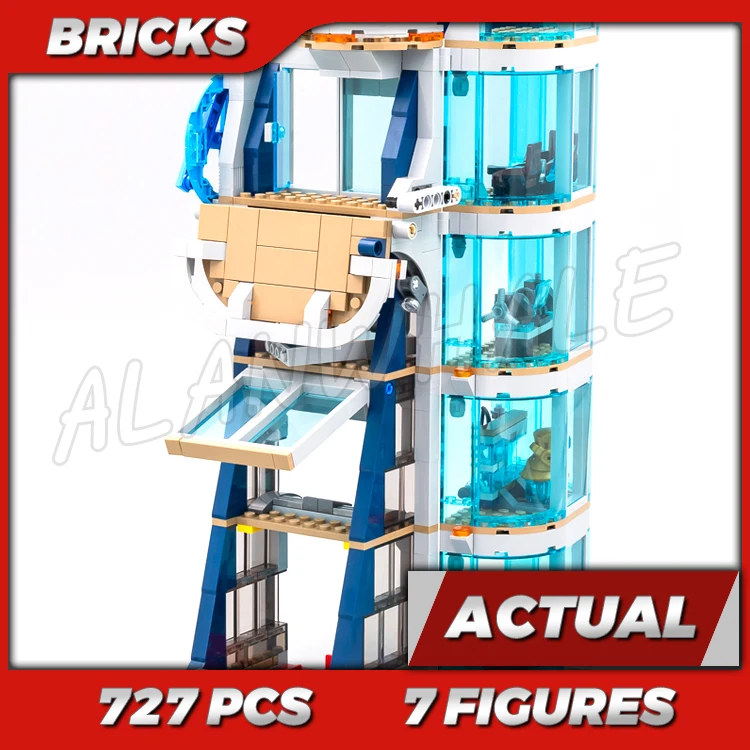 727pcs Super Fighter 5-floor Revengers Tower Battle Armory Room Tech Lab Garage 11564 Building Kits Toy Compatible With Model