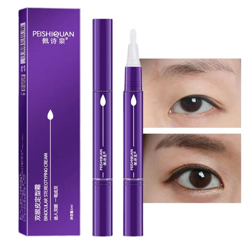 

Sdattor 5ml Transparent Double Eyelid Shaping Glue For Bigger Eyes Skin Friendly Waterproof Invisible Eyelid Styling Cream