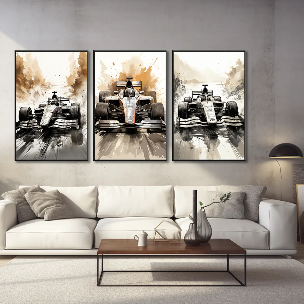 Kart black and white cool poster canvas painting Living room Study Bedroom bar restaurant wall decoration can be customized size