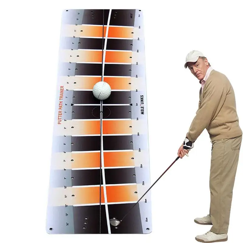 

Golf Swing Mat Trainer Golf Rubber Sole Swing Practice Pad Portable Golf Accessories Gear Lightweight Training Equipments For