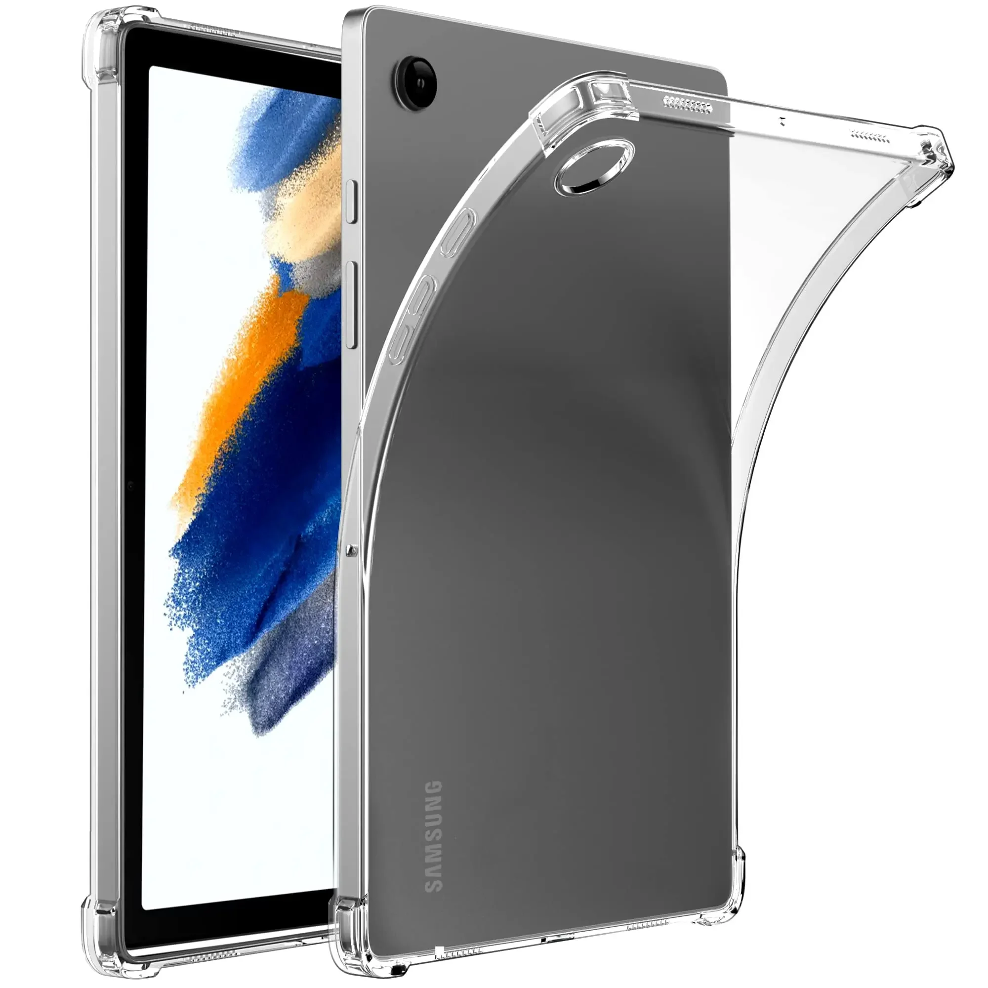 Clear Case for Samsung Galaxy Tab A8 SM-X200 Tab A 2019 T290 S6 Lite P610 A7 Lite 2020 T500 T220 S7 S8 S9 Transparent TPU Cover