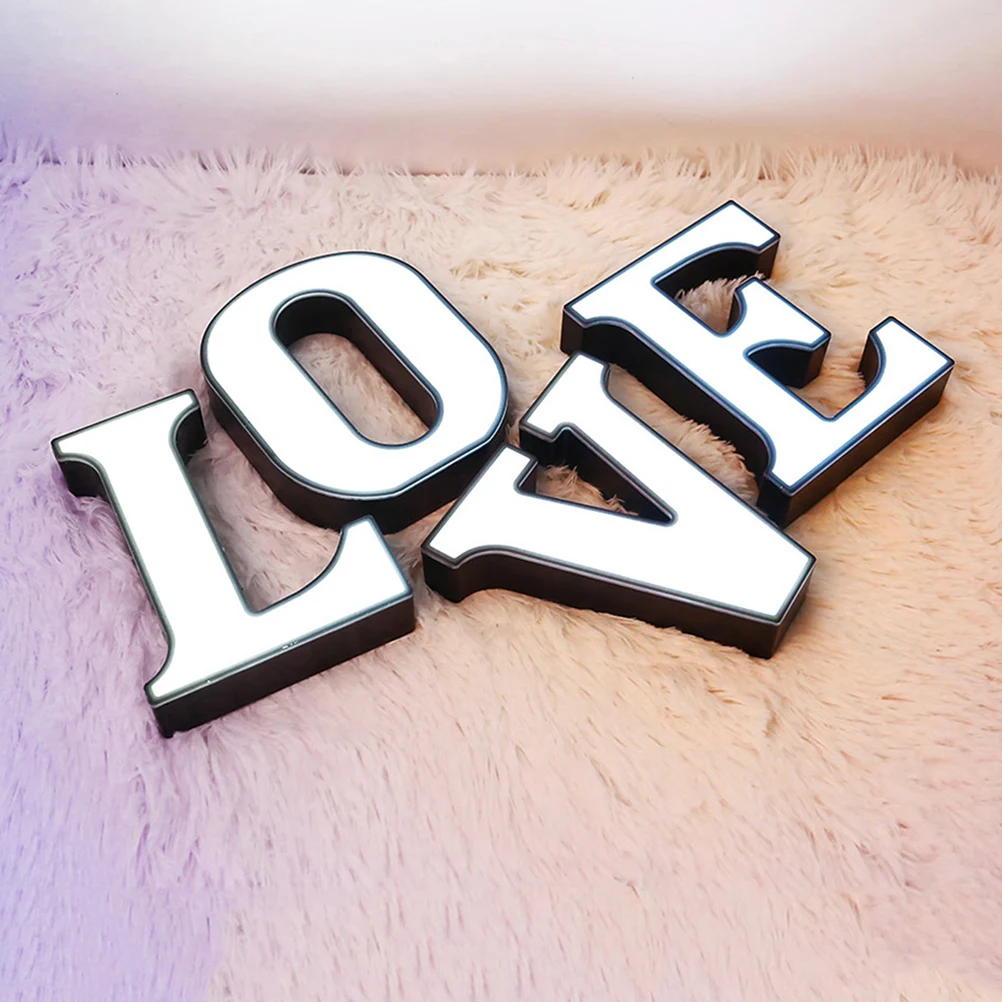 

Alphabet V LED Letter Lights Night Sign Eco Friendly Operated Safe Decor Wedding Party Small Night Light